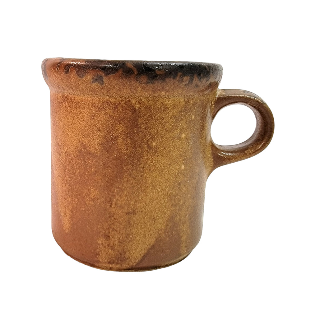 Vintage McCoy Pottery Canyon Mesa Brown 1412 Rustic Coffee Mug USA
